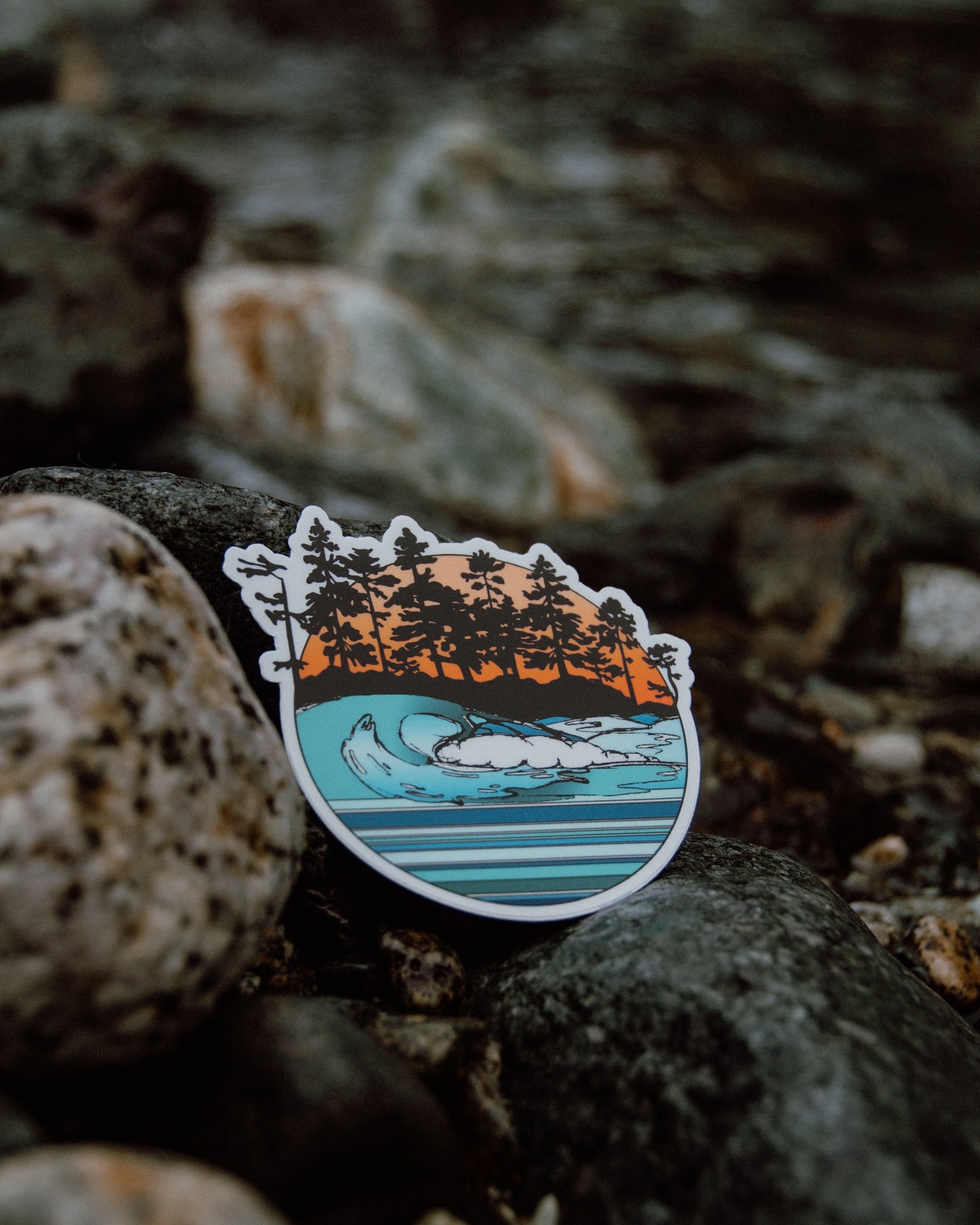 Waterproof Vinyl Sticker - Seascape