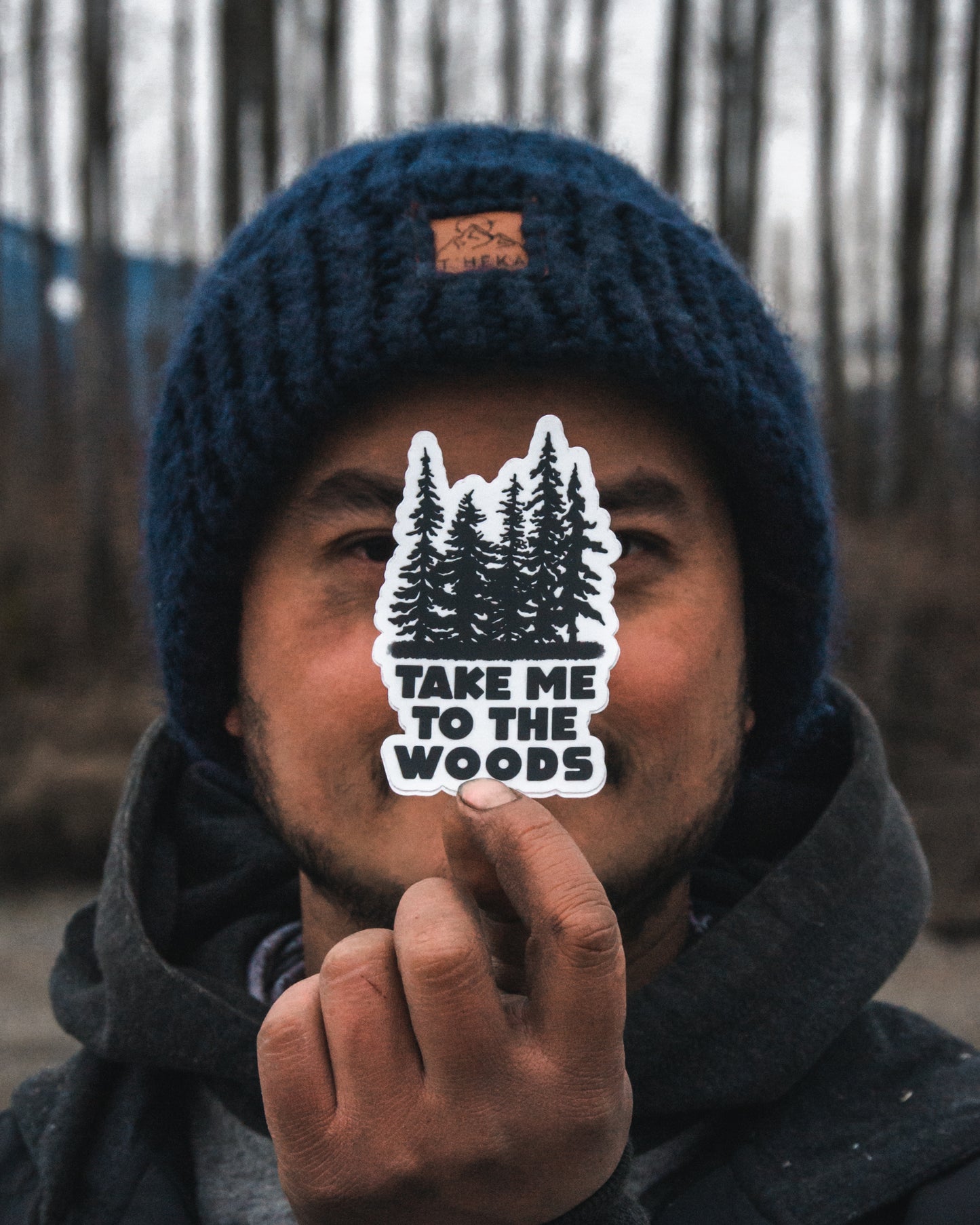 Waterproof Vinyl Sticker - Take Me To The Woods