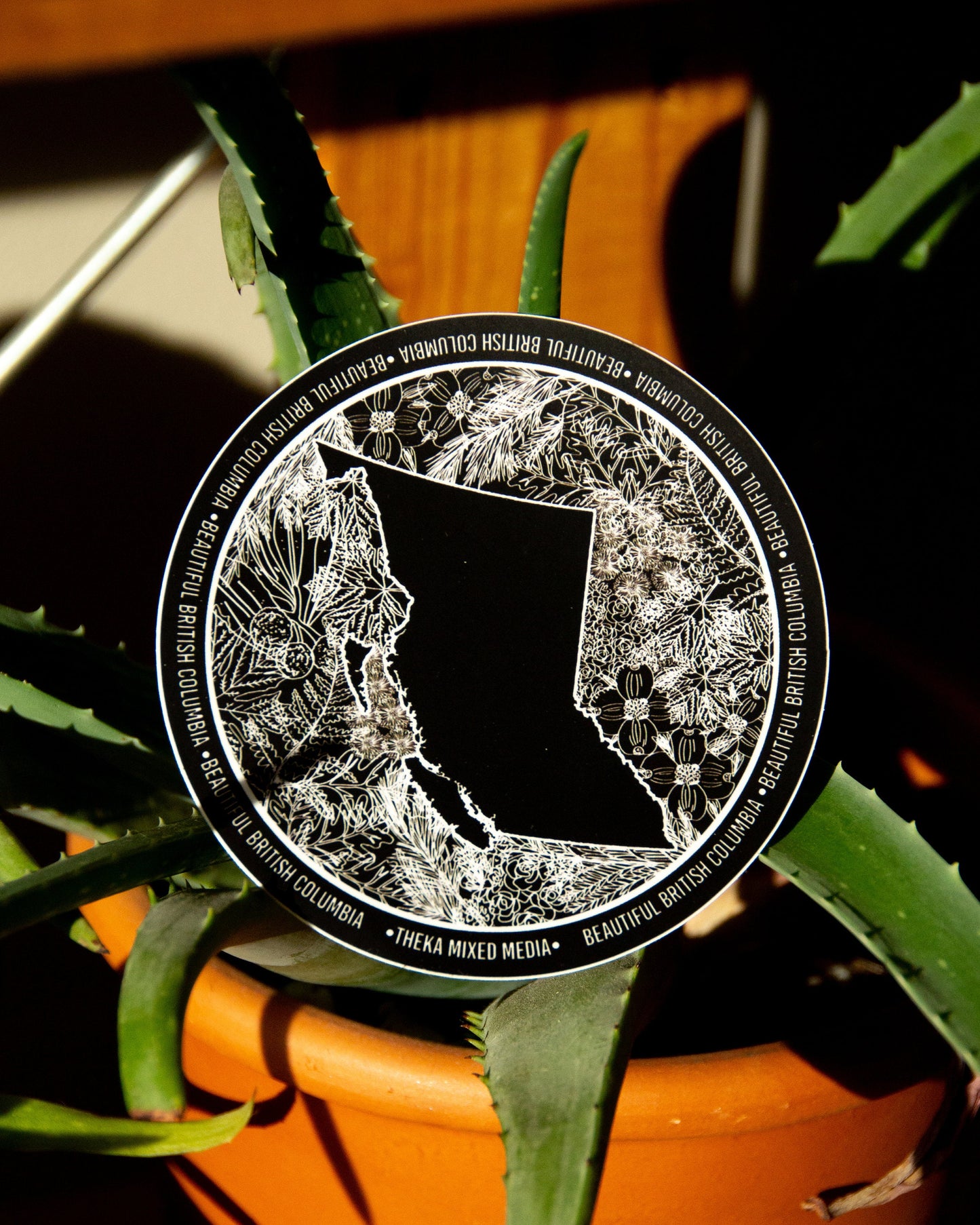 Waterproof Vinyl Sticker - BC Botanicals Silhouette