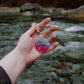 Acrylic Design Keychain - Go With The Flow Cotton Candy