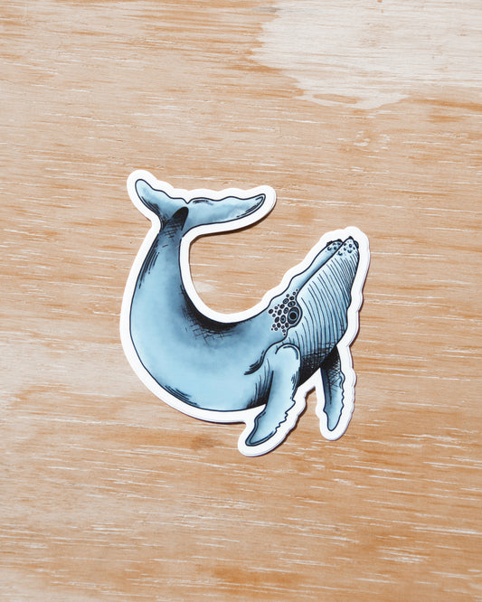 Waterproof Vinyl Sticker - Magical Humpback Whale