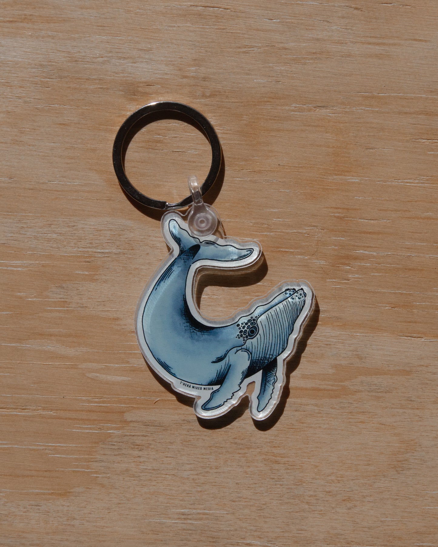 Acrylic Design Keychain - Humpback Whale