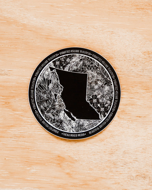 Waterproof Vinyl Sticker - BC Botanicals Silhouette