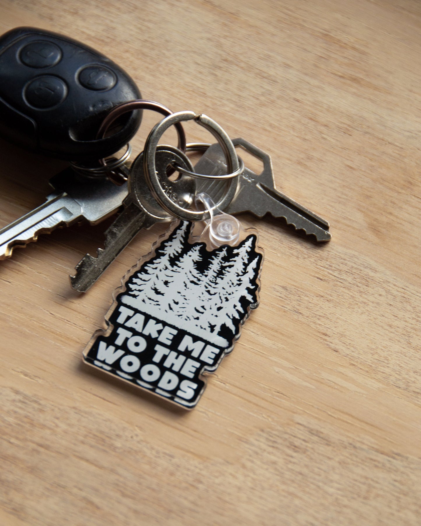 Acrylic Design Keychain - Take Me To The Woods